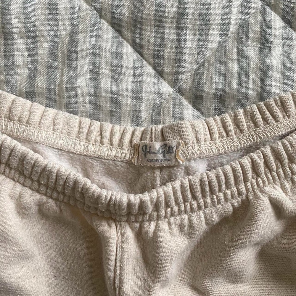 Brandy Melville cream sweat shorts - Picture 2 of 3